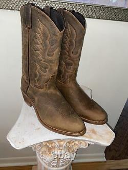 ABILENE BISON Brown Leather Cowboy Western Boots Mens Size 11.5EE NEW (OTHER)