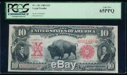 AC Fr 114 1901 $10 Legal Tender PCGS 65 PPQ. GEM BISON