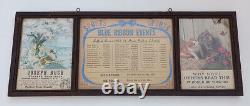 AHL Rare Buffalo Bisons 1953-54 Framed Home Hockey Schedule Advertisement