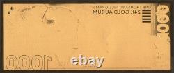 AMERICAN BISON 1000 MILIGRAMS 24 kt GOLD AURUM NOTE