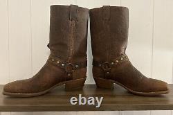 Abilene Sage Air Ride Bison Boots Brown Western Men's Size 9.5 New