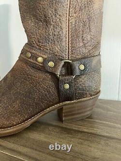 Abilene Sage Air Ride Bison Boots Brown Western Men's Size 9.5 New