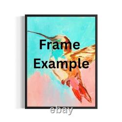 Abstract Expressionist Original Art 14x11 Bison Canvas Painting