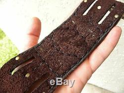 Agate gemstone Bone High Quality Bison leather cuff Bracelet wristband