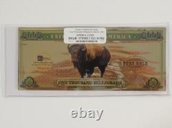 American Bison 2018 1 gram Aurum 24K Gold Note Rare First Year