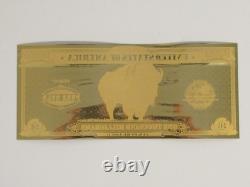 American Bison 2018 1 gram Aurum 24K Gold Note Rare First Year