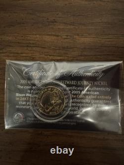 American Bison 24k Gold Plated