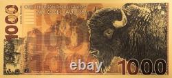 American Bison Aurum 1000mg (One Gram) 24k Gold Bill