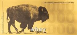American Bison Aurum 1000mg (One Gram) 24k Gold Bill