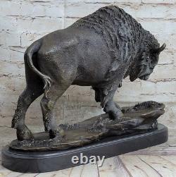American Bison Buffalo Bronze Metal Statue Sculpture
