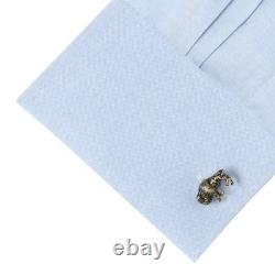 Antique Bronze Bison Cufflinks