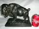 Antique Herrzl Bronze Clad Buffalo Bison Art Statue Sculpture Huge Sized Bookend