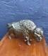 Antique Vintage Cast Iron Buffalo Bison Coin Bank Still Bank