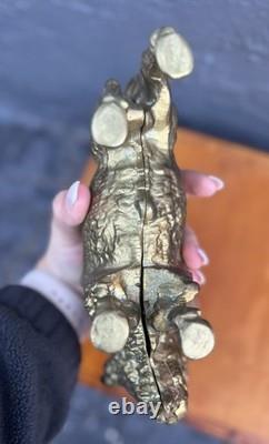 Antique Vintage Cast Iron Buffalo Bison Coin Bank Still Bank