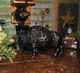 Antique Vtg Art Smithy Cast Iron Buffalo Bison Penny Bank Father Day Gift