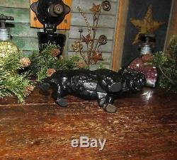 Antique Vtg Art Smithy Cast Iron Buffalo Bison Penny Bank Father Day Gift
