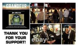 Atherton 11x14 Original Abstract Bison Acrylic Painting Cyan Buffalo signed