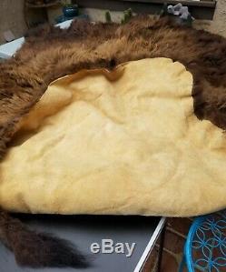 BEAUTIFUL Bison/Buffalo Robe Hide Tanned Leather WINTER FUR SO SOFT LUXURY