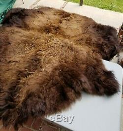 BEAUTIFUL Bison/Buffalo Robe Hide Tanned Leather WINTER FUR SO SOFT LUXURY