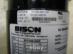 BISON 011-336-2005 Gear Motor 1/6hp 520rpm 130vDC