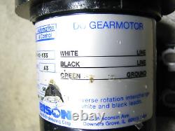 BISON 507-02-133 Gear Motor 1/20hp 33rpm 46Lbs-Inch 90volt DC