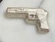 BISON BULLION PISTOL, 2oz. 999 POURED SILVER CHUNKY, HTF DESIGN