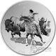 BISON HUNT Native American 1 Oz Silver Coin 1$ Sioux Nation 2023