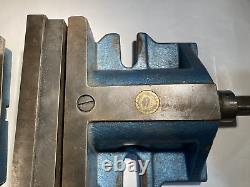 BISON Machine Vise 6? Jaw Width, Horizontal, Stationary Base less handle