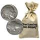 Bag of 1000 Buffalo Nickels Full Date Circulated