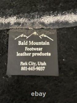 Bald Mountain Black Renaissance Bison Leather Womens Moccasin Boots- Size 11