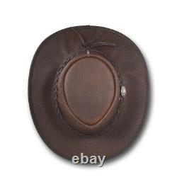 Barmah Hats Squashy Bison Leather Hat 1085