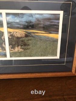 Bev Doolittle Calling The Buffalo Framed Print 21 x 17 Native American Bison Art