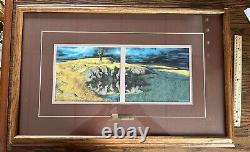 Bev Doolittle Matted Print Calling The Buffalo Framed 28 x 18 Native American