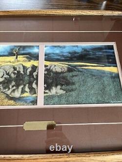 Bev Doolittle Matted Print Calling The Buffalo Framed 28 x 18 Native American