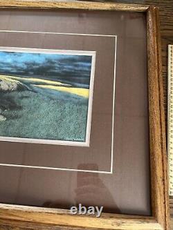 Bev Doolittle Matted Print Calling The Buffalo Framed 28 x 18 Native American