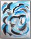 Birds Vultures 11x14 Modern Abstract Original Signed Canvas Acrylic Art BACH