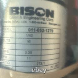 Bison 011-052-1279. Series 050. HP 1/40, Volts 90, Amps 0.35 / RPM 11
