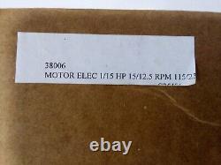 Bison 016-200-7108, AC Gearmotor, 1/15 HP, 115/230VAC, PDQ 38006, Hard To Find