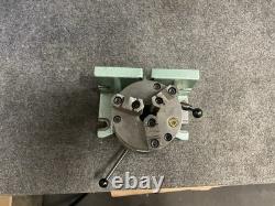 Bison 5824-4 Indexing Rotary Base With Bison 3275 5 3 Jaw Lathe Chuck Horiz/Vert