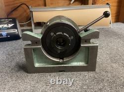Bison 5824-4 Indexing Rotary Base With Bison 3275 5 3 Jaw Lathe Chuck Horiz/Vert