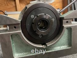 Bison 5824-4 Indexing Rotary Base With Bison 3275 5 3 Jaw Lathe Chuck Horiz/Vert