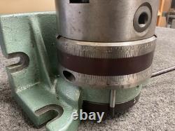 Bison 5824-4 Indexing Rotary Base With Bison 3275 5 3 Jaw Lathe Chuck Horiz/Vert