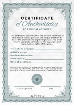 Bison Buffalo Artwork Western Landscape Rustic Decor 9X12 Paper