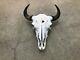 Bison Buffalo Male Bull Skull Western ART With Horn Caps Restaurant Decor