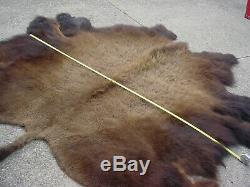 Bison Buffalo Robe Hide Leather Rug