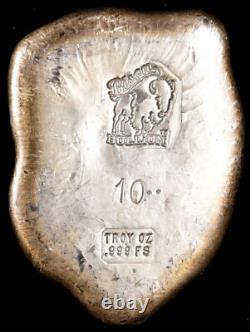 Bison Bullion 10 TOZ. 999 Silver Buffalo Head. 311.04 g ASW. At Silver Spot