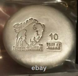 Bison Bullion 10 Troy Oz Silver Round. 999 Fine Silver! Silver is Rising