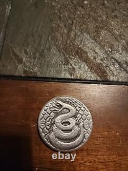 Bison Bullion 145 Grams. 999 Fine Hand Poured Silver Snake