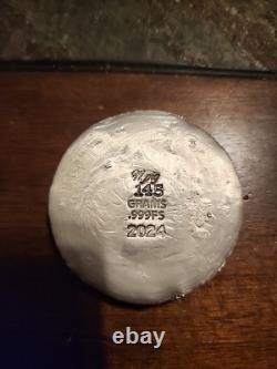 Bison Bullion 145 Grams. 999 Fine Hand Poured Silver Snake