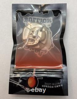 Bison Bullion 3 oz. 999 Fine Hand Poured Silver Skull Round Sealed